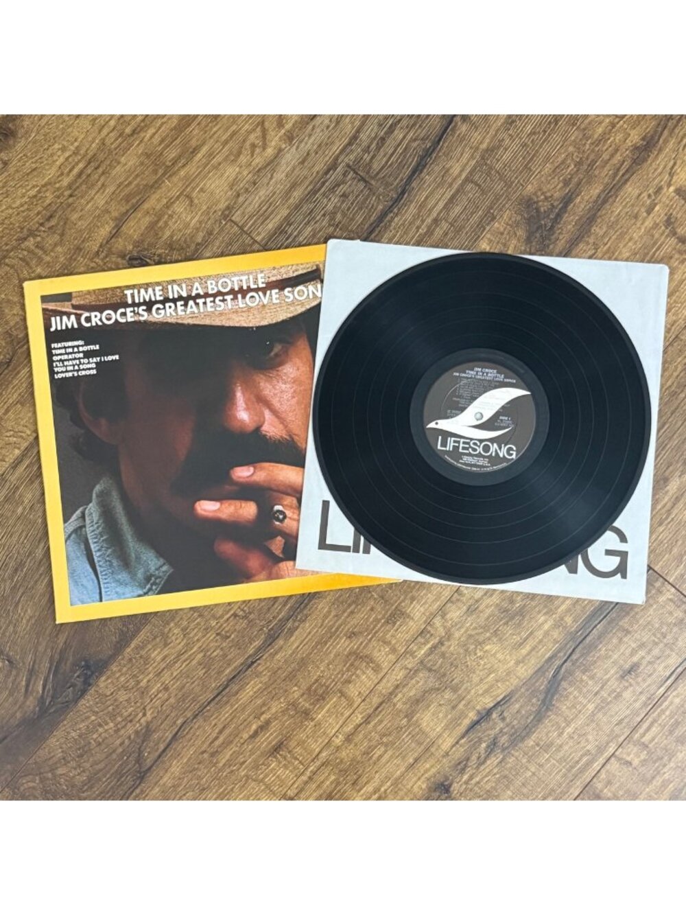 Time in a Bottle Jim Croce's Greatest Love Songs Vintage 1976 Vinyl LP CBS Recor